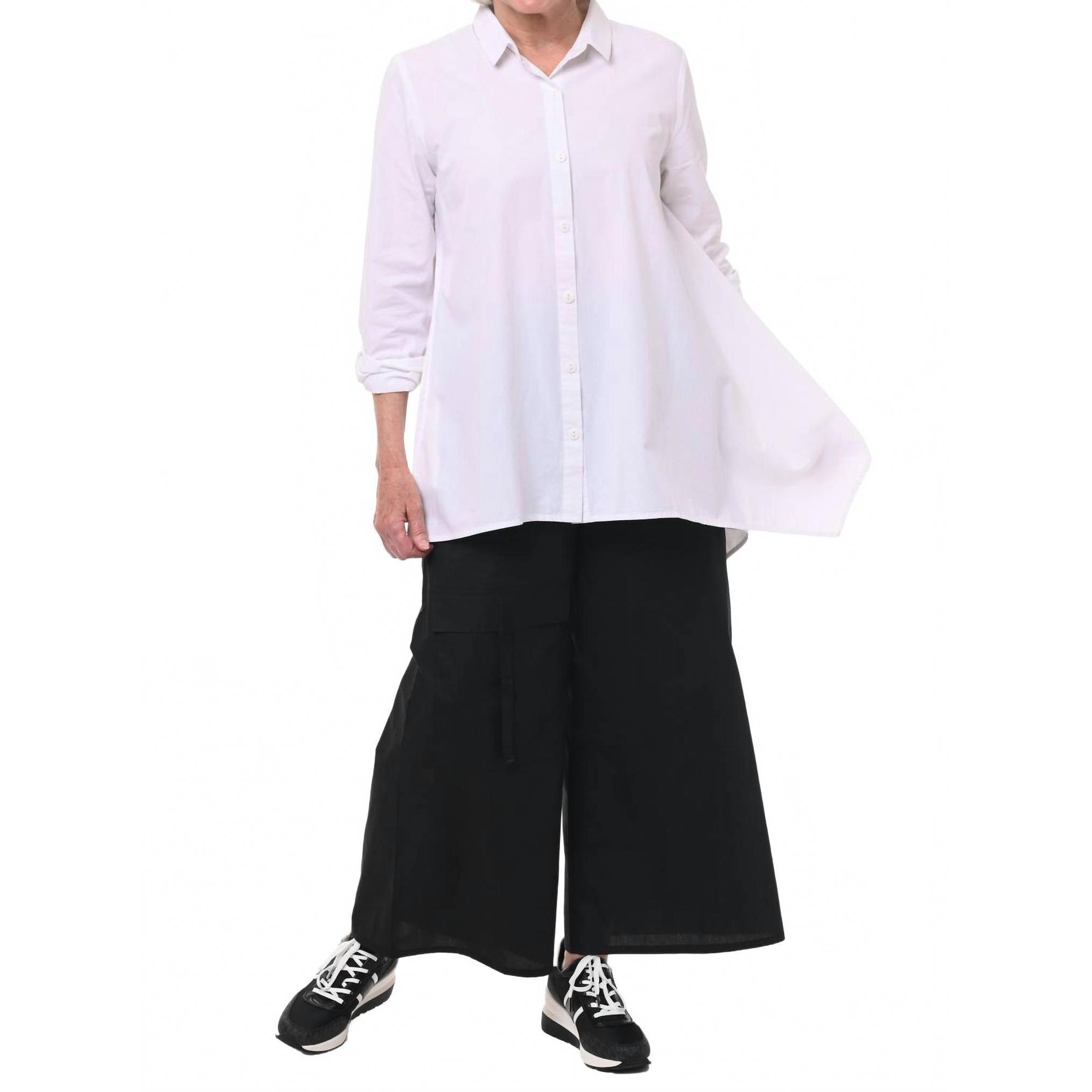 New Tulip Clothing Avalon Button Down Shirt In White